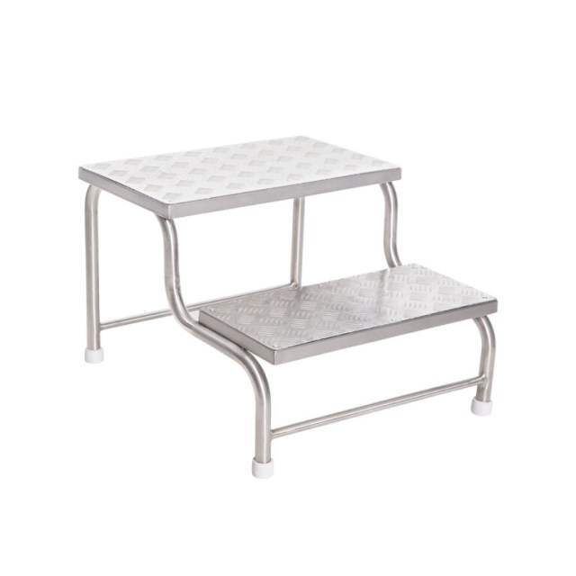 MSF204 Double Foot Stool Aluminium Top